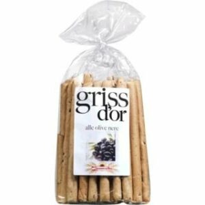 Grissini ar melnajām olīvām 250g