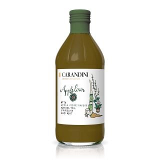 Ābolu sidra etiķis Applelixir ar matcha tēju, spirulīnu un piparmētru 500ml CARANDINI