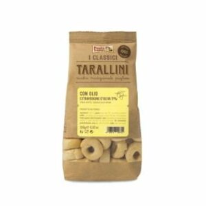 Itāļu uzkoda Tarallini ar Extra virgin olīveļļu bezglutēna 100g