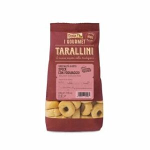 Itāļu uzkoda Tarallini ar šķiņķi un sieru 200g