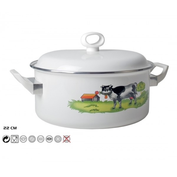 Emaljēts katls 22cm 3.4L s/d BD09078D