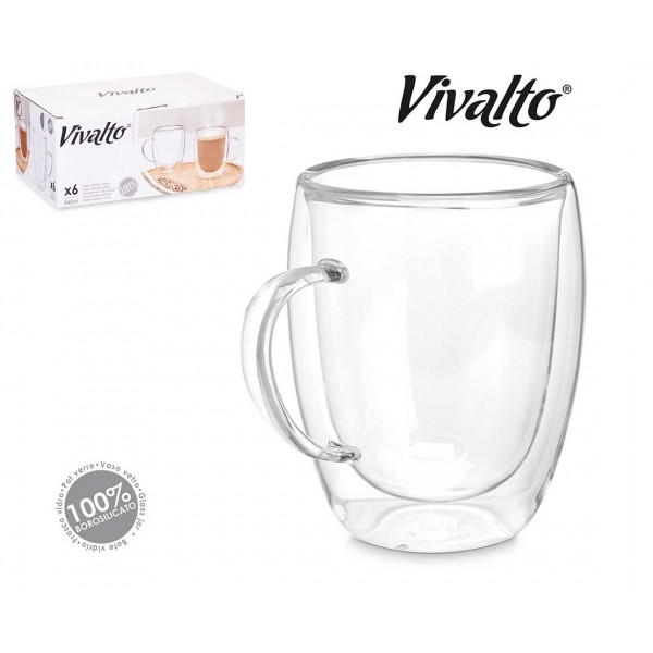 Krūze ar dviguba sienele 340ml 85372 Vivalto