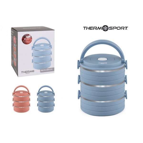 Termoss pārtikai plast/met. s/r 3*600ml THERM