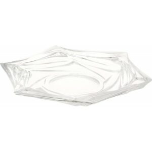 Šķīvis serviravimui stikla. 32cm Twist Crystal