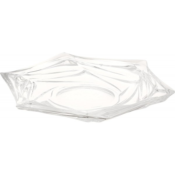 Šķīvis serviravimui stikla. 32cm Twist Crystal