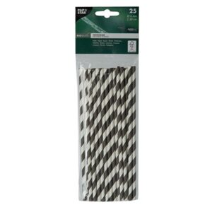 PAPĪRA SALMIŅI STRIPES MELNBALTI 25GB, 6MM, 0.35KG/IEP, Pap Star