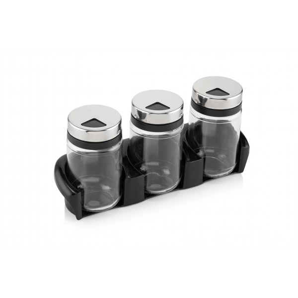 Indeliai stikla. prieskoniams 370ml 3vnt C-340
