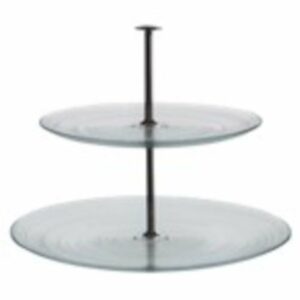 Kūku paliktnis CIRCLE ø21-28cm stikla 2-stāvīgs