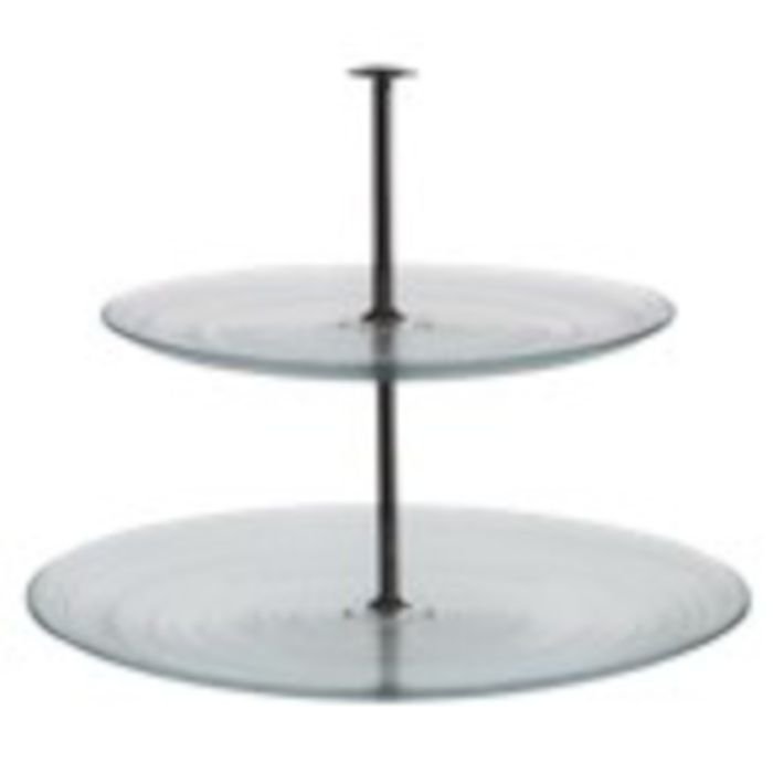 Kūku paliktnis CIRCLE ø21-28cm stikla 2-stāvīgs