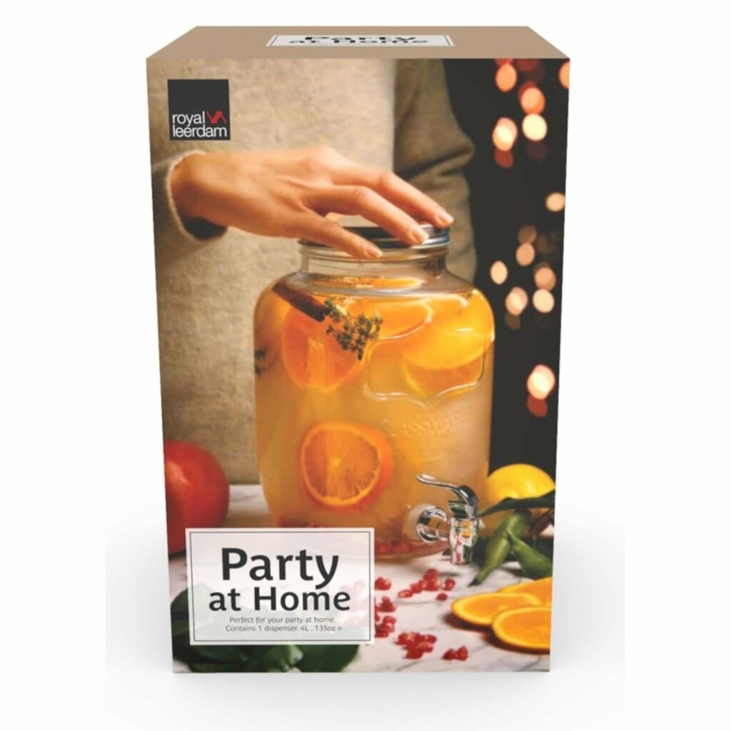 Trauks dzērieniem ar krānu 4L PARTY AT HOME Dispenser