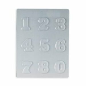 Forma šokolādei 45x40 h-5mm NUMBERS 0-9