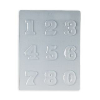 Forma šokolādei 45x40 h-5mm NUMBERS 0-9
