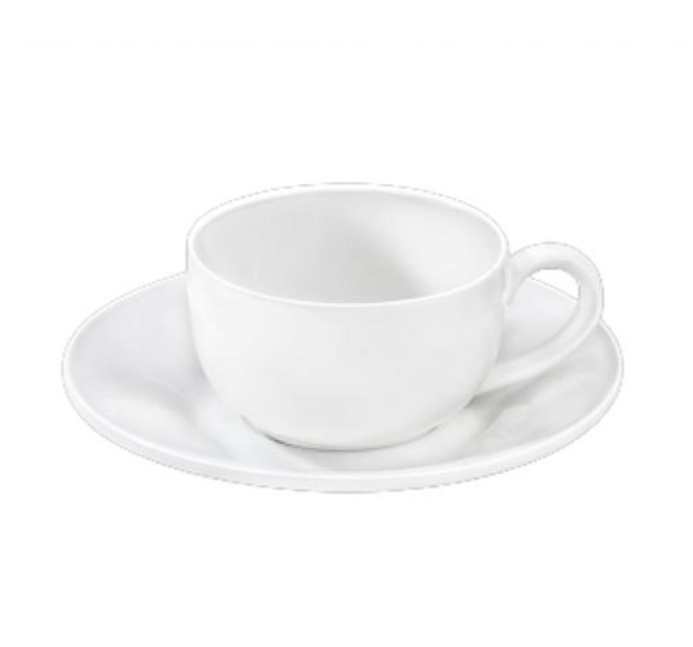 OLIVIA KOMPL. TASE 250ML AR APAKŠTASI 6GAB, PORCELĀNS, Wilmax