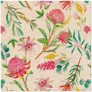 SALVETES 33x33CM, WE CARE PASSIONFLOWER, Paw Decor Collection