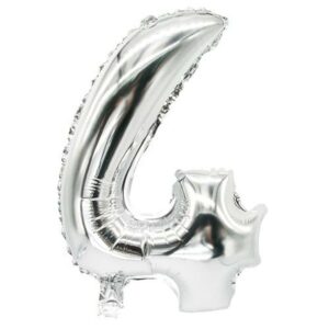 "FOLLIJA BALONS ""4"" 35X20CM, SUDRABA KR., 0.012KG/IEP", Pap Star