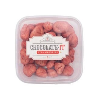 Zemenes baltajā šokolādē ar zemeņu klājumu 120g CHOCOLATE IT