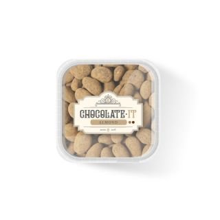 Mandeles karamelizētas tumšajā un piena šokolādē ar kafiju 2% 350g CHOCOLATE IT