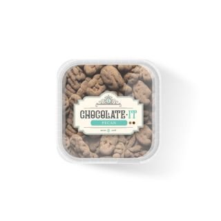 Pekanrieksti karamelizēti piena un tumšajā šokolādē ar vafeļu kraukšķiem 300g CHOCOLATE IT