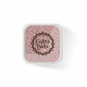 Dekori cukura pērlītes rozā 400g CAKE&BAKE