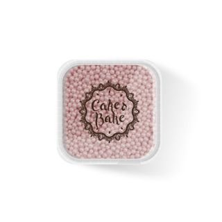 Dekori cukura pērlītes rozā 400g CAKE&BAKE