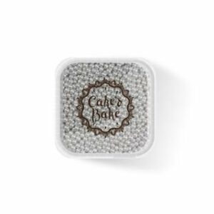 Dekori cukura pērlītes sudraba 400g CAKE&BAKE