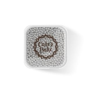 Dekori cukura pērlītes sudraba 400g CAKE&BAKE