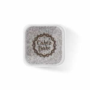 Dekori cukura pērlītes mini baltas, sudraba 550g CAKE&BAKE