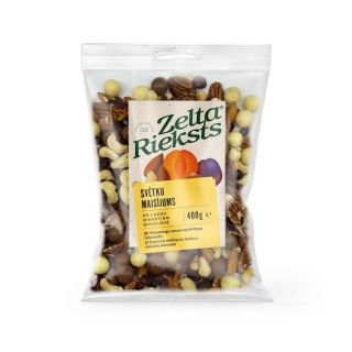 Svētku maisījums ar lazdu riekstiem šokolādē 400g