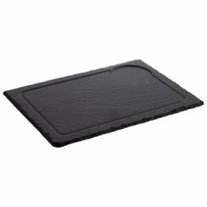 Paplāte NATURAL SLATE 33x24cm ar vietu traukam ø9.5cm