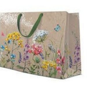 DĀVANU MAISIŅŠ HORIZONTAL 33.5x26.5x13CM, MEADOW FLOWERS, Paw Decor Collection