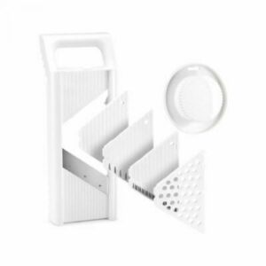 MANDOLINO MANDOLINE RĪVE 12x7x33CM, AR 4 ASMEŅIEM, PLASTMASA/NER.TĒR., Metaltex