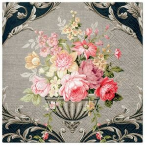 SALVETES 33x33CM, ROYAL BOUQUET, Paw Decor Collection
