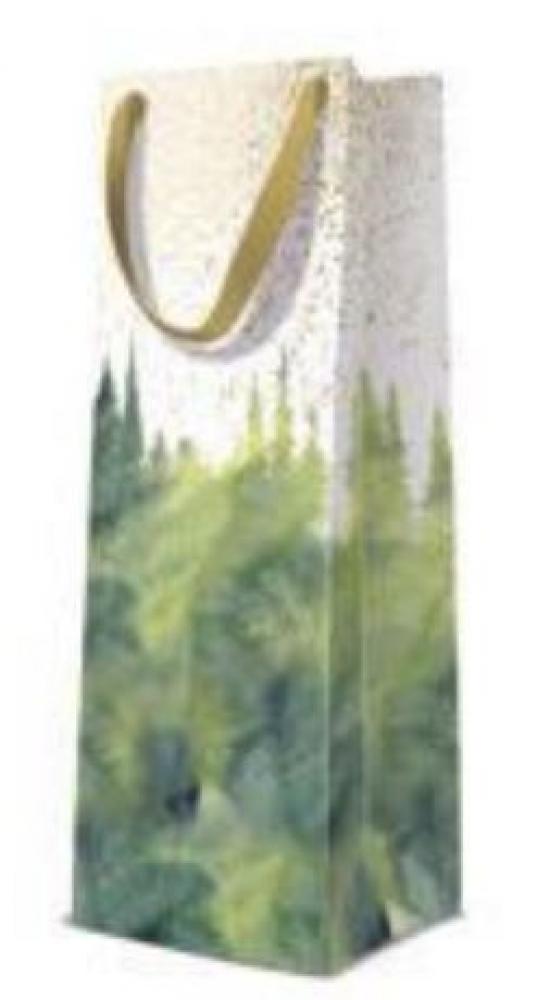 DĀVANU MAISIŅŠ PREMIUM, PUDELEI 12x37x10CM, GOLDEN FOREST, Paw Decor Collection