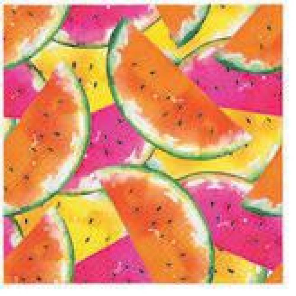 SALVETES 33x33CM, JUICY WATERMELONS, Paw Decor Collection