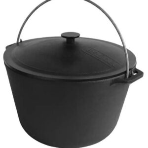 BRIZOLL TŪRISMA KATLS AR VĀKU D28CM, 8L, ČUGUNS, BRIZOLL