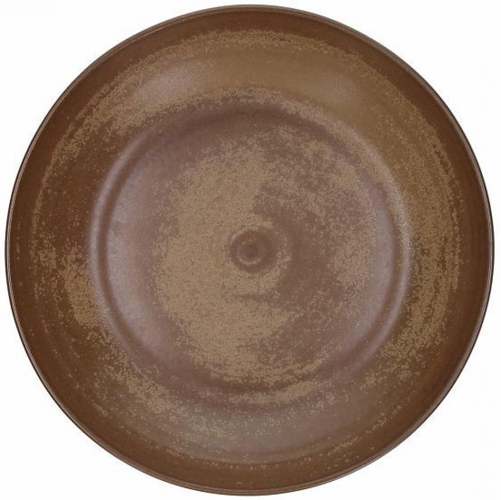 TERRACOTTA BROWN SERVĒJAMAIS ŠĶĪVIS 25CM, PORCELĀNS, Tognana