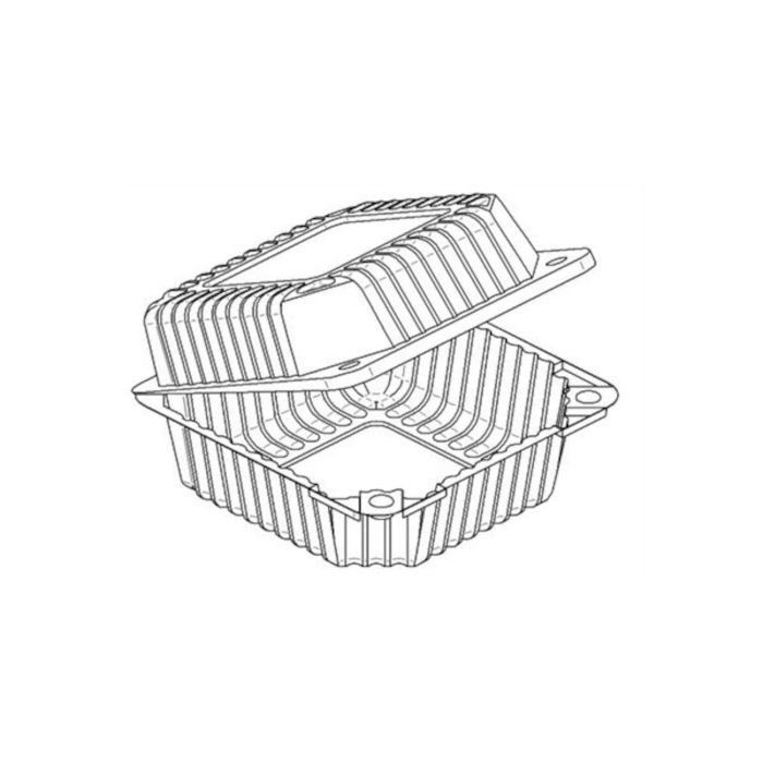 Kārba desertam v/l. PET 16.3×15.2cm h-8.2cm ar vāku 50gb.