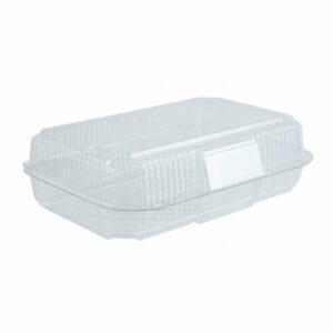 Kārba desertam v/l. PET 23.6×16.5cm h-7cm ar vāku 50gb.