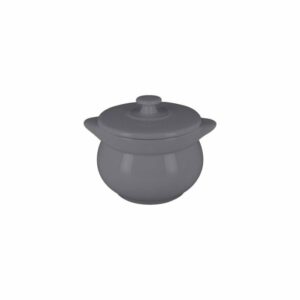 Trauciņš ar vāku ø 10.6cm h-7.5cm 450ml CHEFS FUSION, pelēks