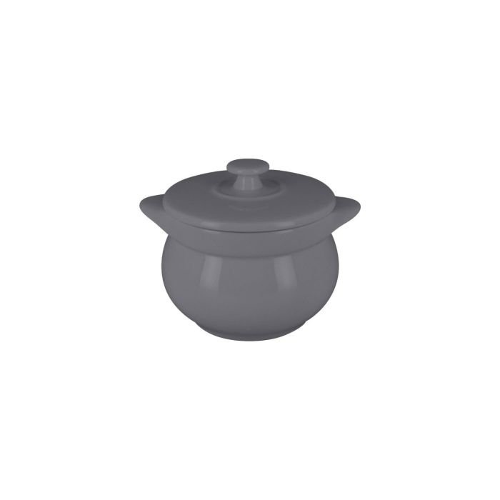 Trauciņš ar vāku ø 10.6cm h-7.5cm 450ml CHEFS FUSION, pelēks