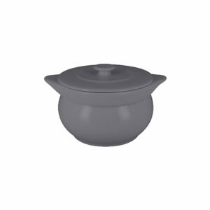 Trauks ar vāku ø 15cm h-9.5cm 1150ml CHEFS FUSION, pelēks