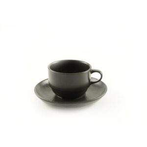 Krūze 230ml MATT BLACK ar apakštasi ø 15cm