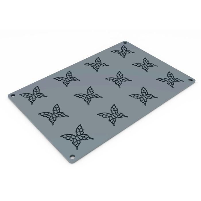 Forma silikona 40x39 h-2mm 12x1ml MARIPOSA