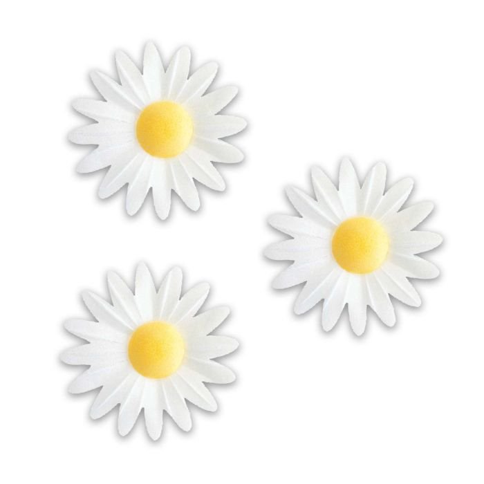 Dekori vafeļu Margrietiņas baltas 45mm 100 gab.