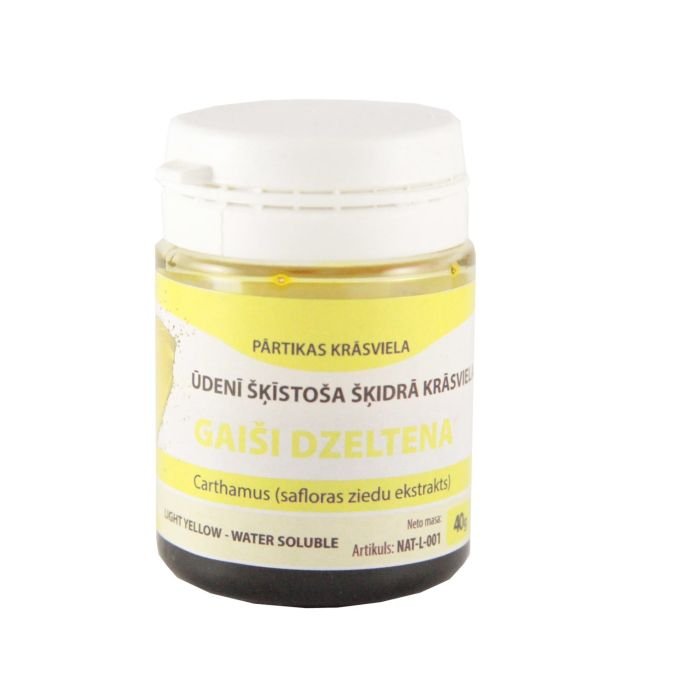 Gaiši dzeltena krāsviela dabīgā WS 40g