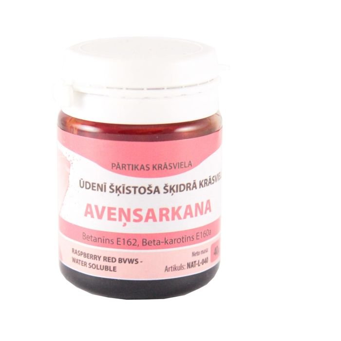 Aveņsarkana krāsviela dabīgā BVWS 40g