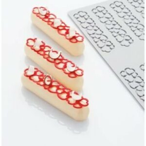 Forma silikona 120x27 h-2mm 10x2.6ml HEARTS