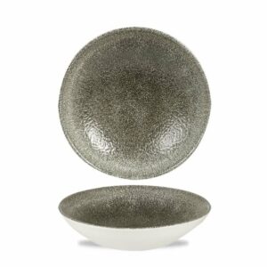 Bļoda ø 18.2cm, RAKU QUARTZ BLACK