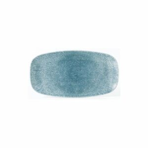 Šķīvis RAKU TOPAZ BLUE 20x12cm taisnstūra