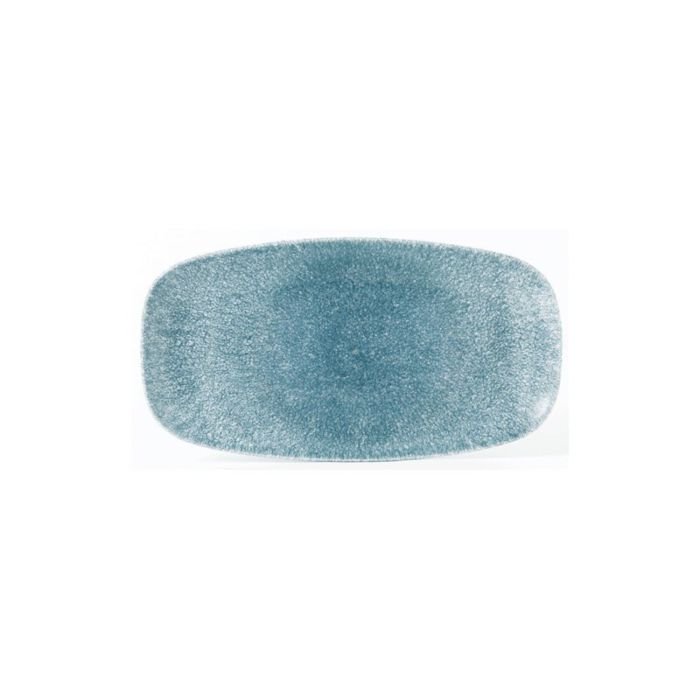 Šķīvis RAKU TOPAZ BLUE 20x12cm taisnstūra